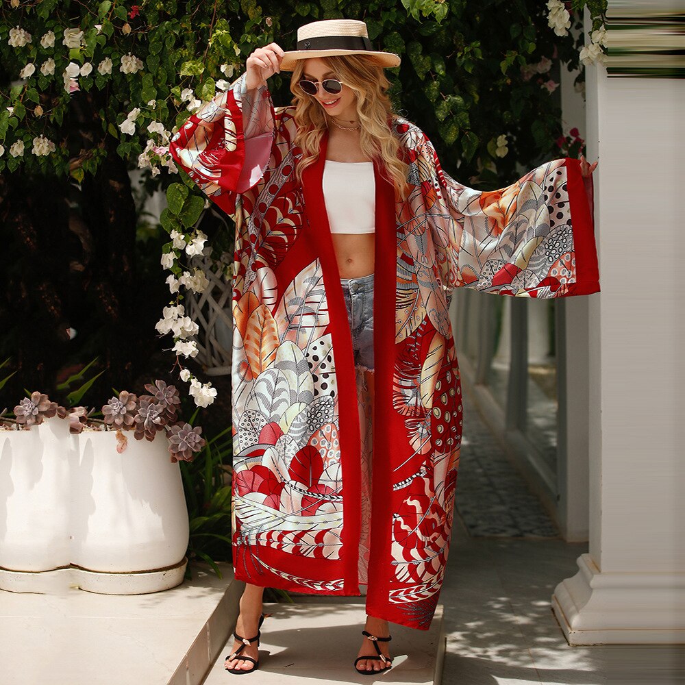 Schicker japanisch inspirierter Strand-Kimono | La Parisienne