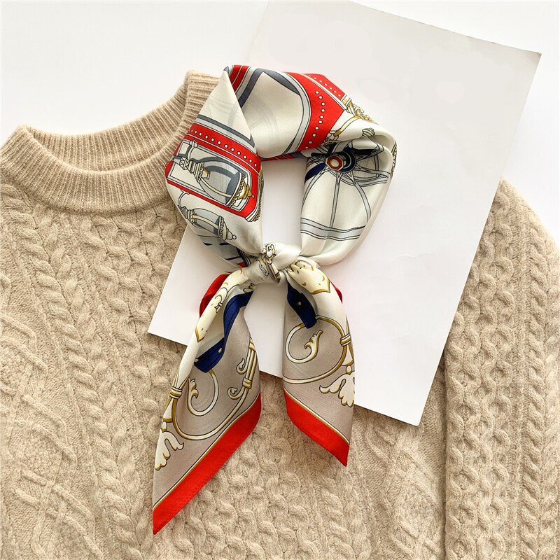 Distinguished Square Silk Scarf | The Parisian 